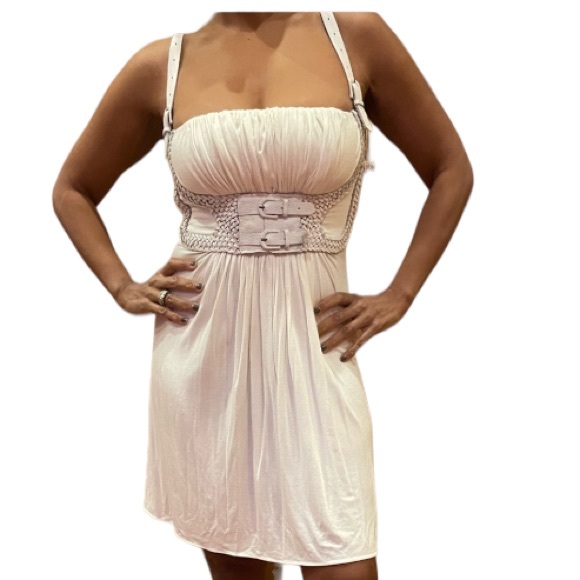 Sky mini leather strap dress - Picture 1 of 7
